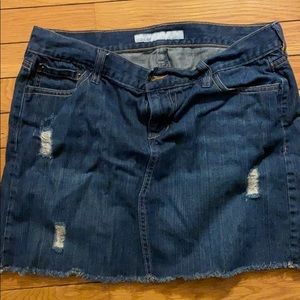 Old Navy Distressed denim skirt